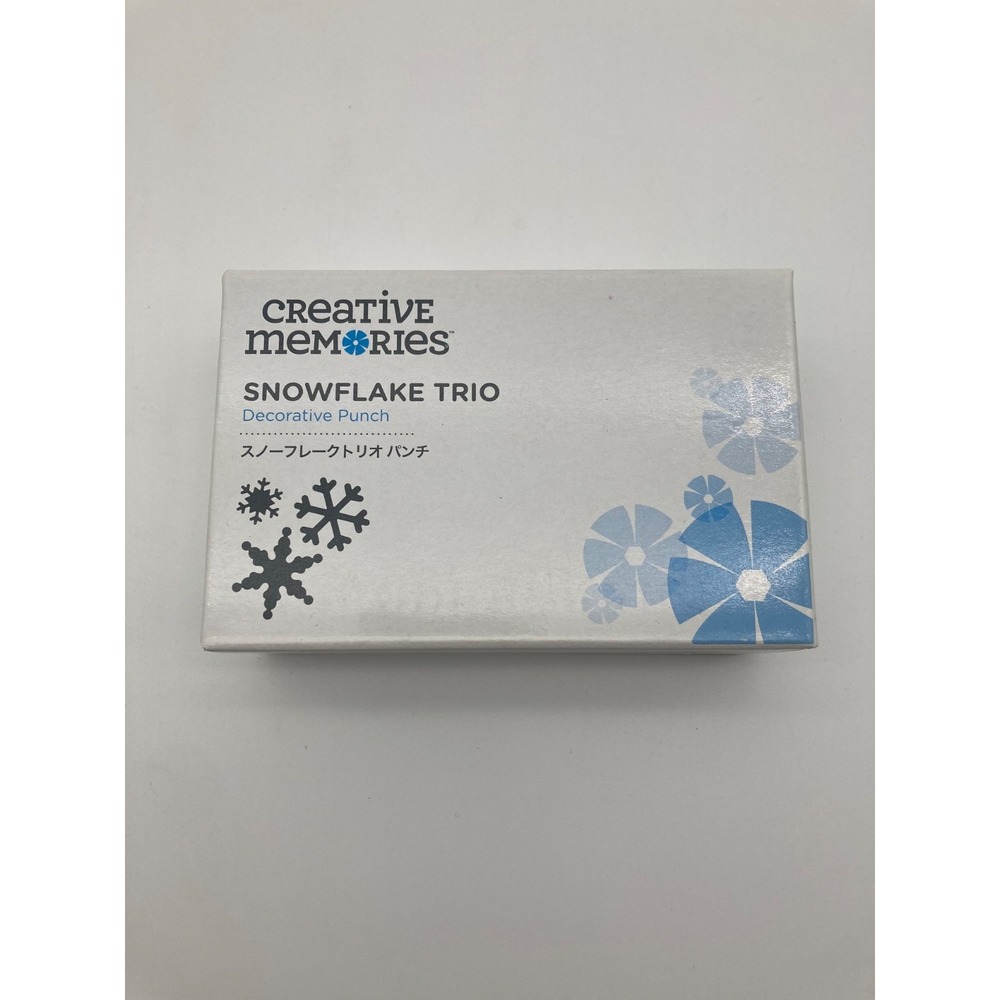 Creative Memories - Snowflake Trio - Decorative Punch -  EUC With Box